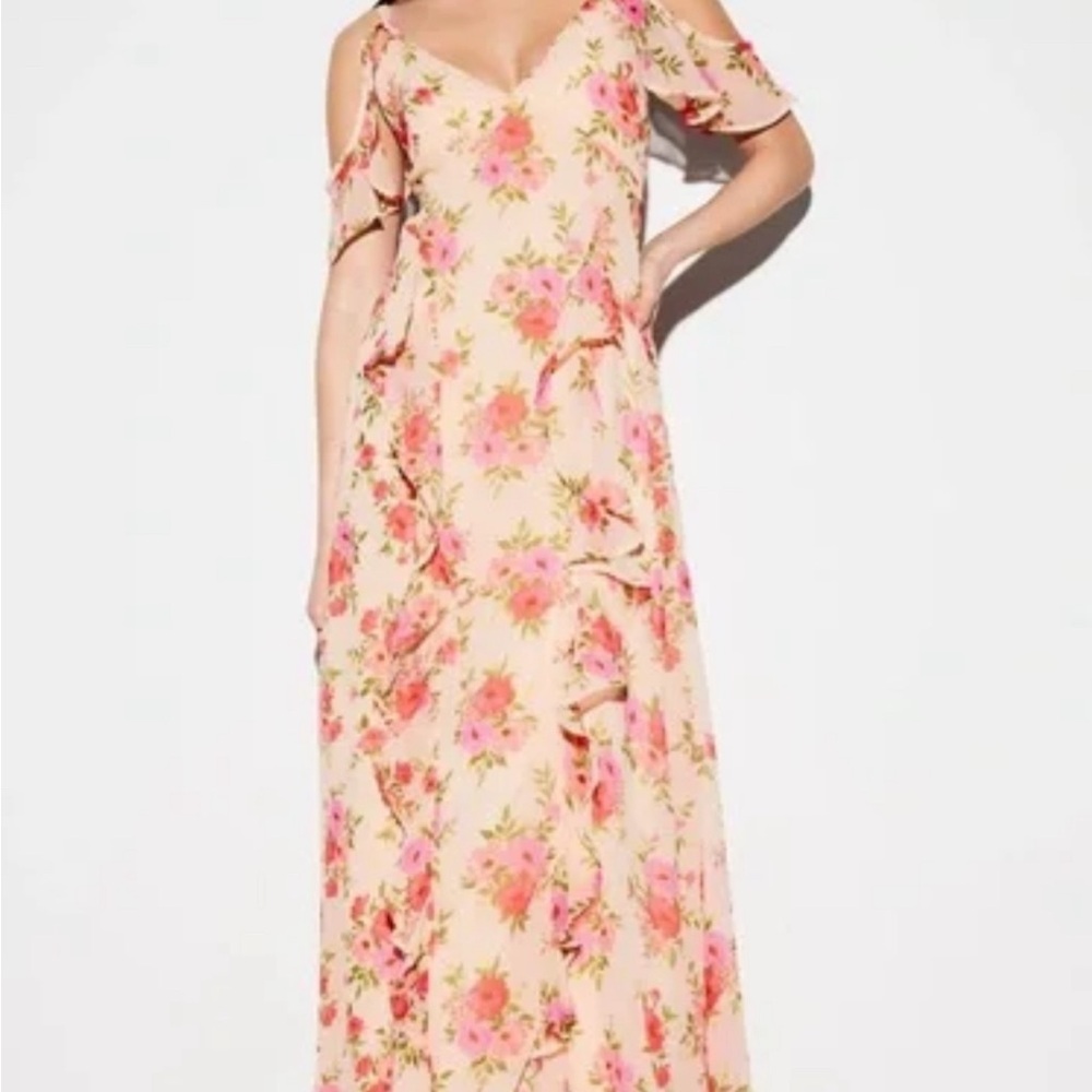 Old Navy Pink Floral Maxi Dress